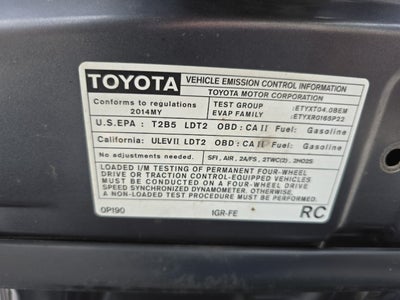 2014 Toyota Tacoma DBL CAB LB 4WD V6